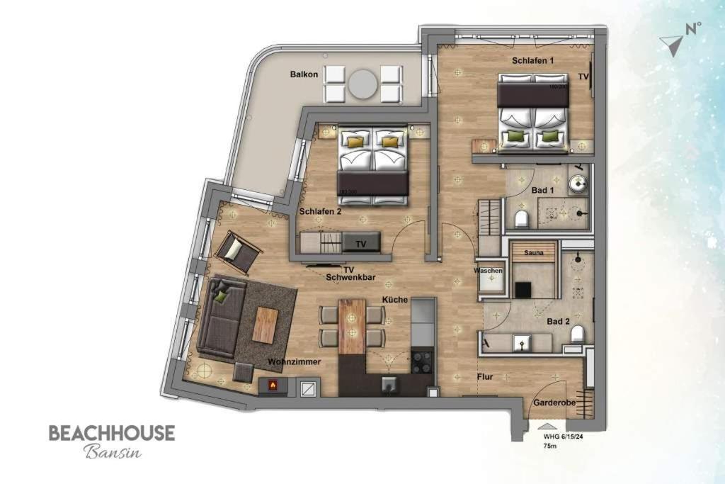 Beachhouse Bansin App 06 Херингсдорф Екстериор снимка